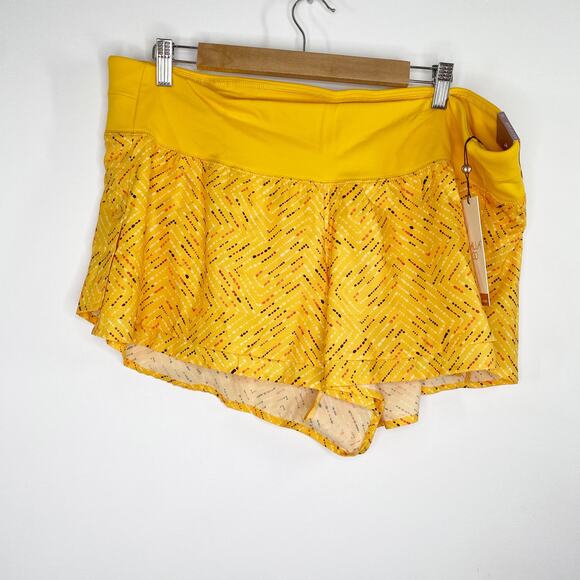 CALIA Womens Running Short Size XXL NWT Orange Training Workout 3" Inseam - Picture 9 of 9